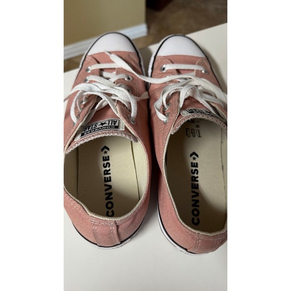 Converse all Star Low Top Chuck Taylor Sneakers pink Women's Size 9.5/M 7.5 - Picture 7 of 9